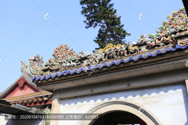 潮州開元寺屋脊嵌瓷