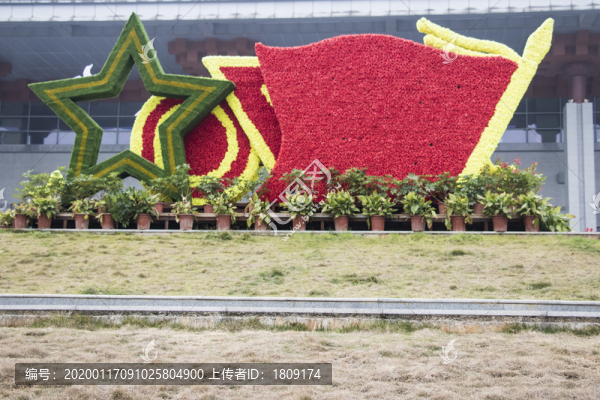 街頭花壇布置