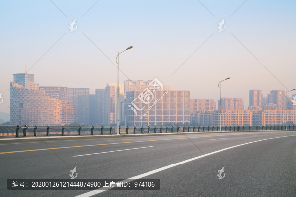 浙江杭州城市建筑和道路交通