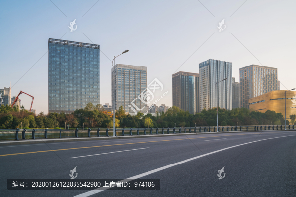 浙江杭州城市建筑和道路交通