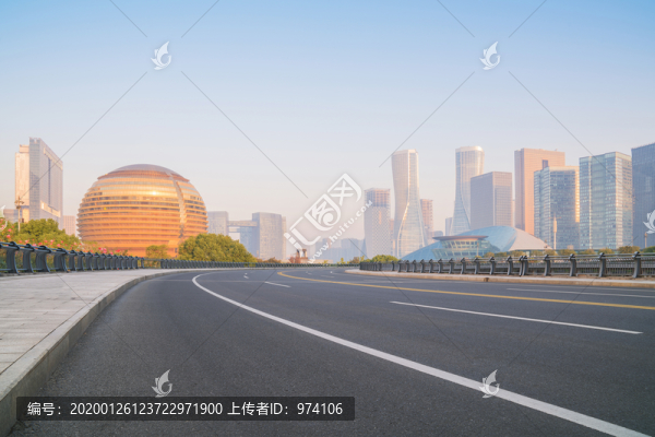 浙江杭州城市建筑和道路交通