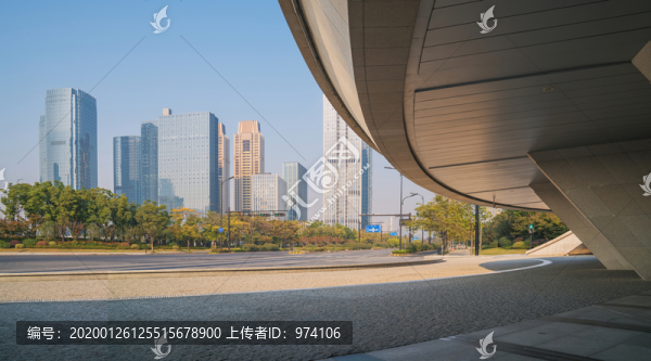 浙江杭州城市建筑和市民廣場