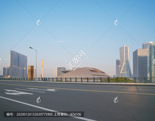 浙江杭州城市建筑和道路交通