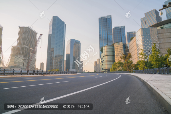 浙江杭州城市建筑和道路交通