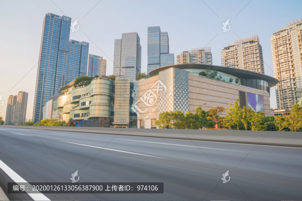 浙江杭州城市建筑和道路交通