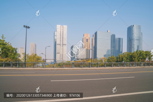 浙江杭州城市建筑和道路交通