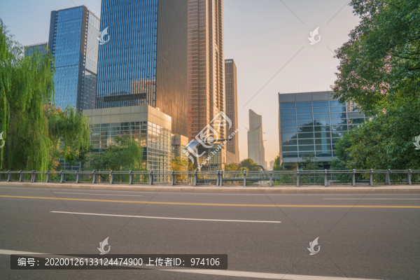 浙江杭州城市建筑和道路交通