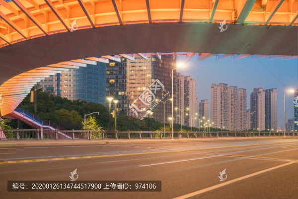 浙江杭州城市建筑和道路交通