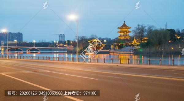 江蘇泰州古鎮(zhèn)古建筑和道路交通