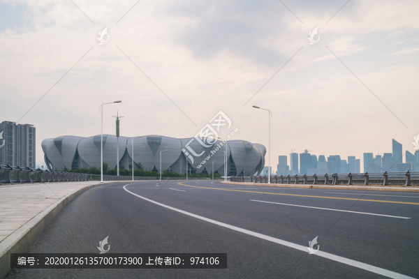 浙江杭州城市建筑和道路交通
