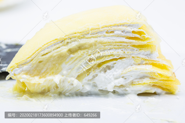 榴蓮千層特寫
