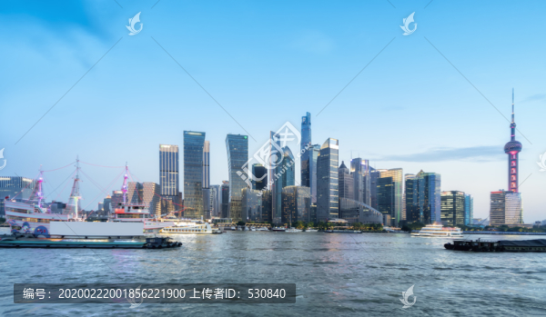 上海金融中心現(xiàn)代建筑全景