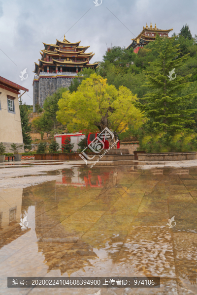 中國云南省束河古鎮(zhèn)旅游風光