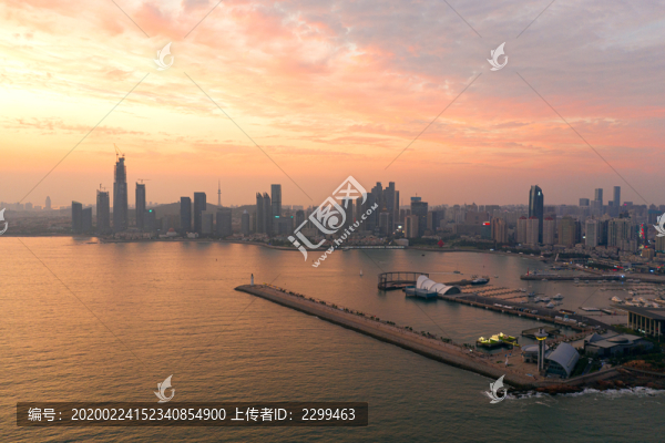 青島奧帆中心晚霞