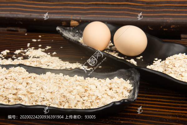 燕麥片攝影圖