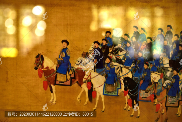 郎世寧萬樹園賜宴圖