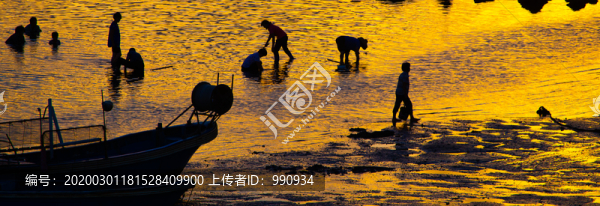 海港晚霞