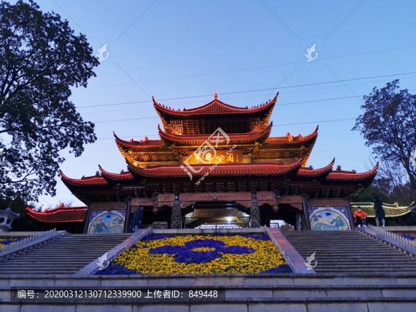 中式古建大門入口牌坊