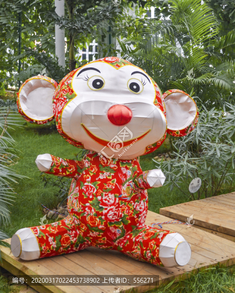 花布猴子花燈
