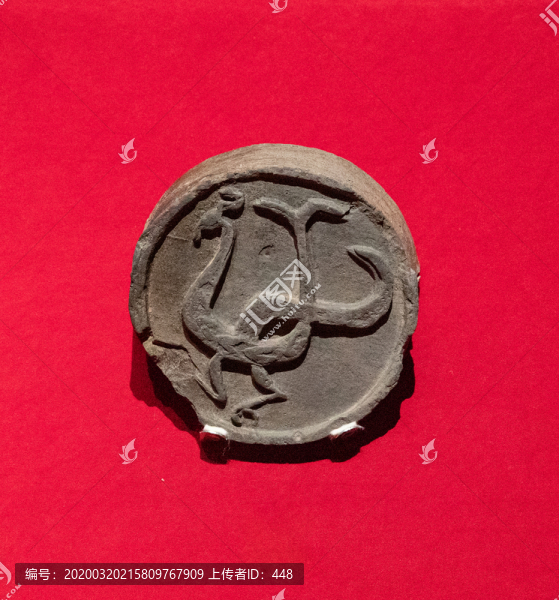 戰(zhàn)國瓦當鳳紋瓦當