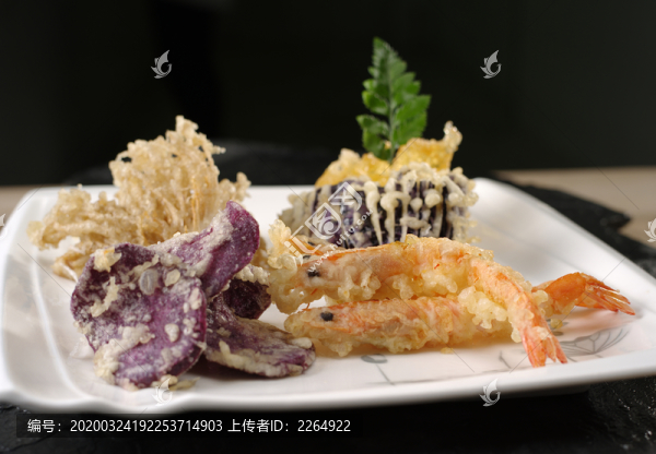 天婦羅大蝦素蔬拼