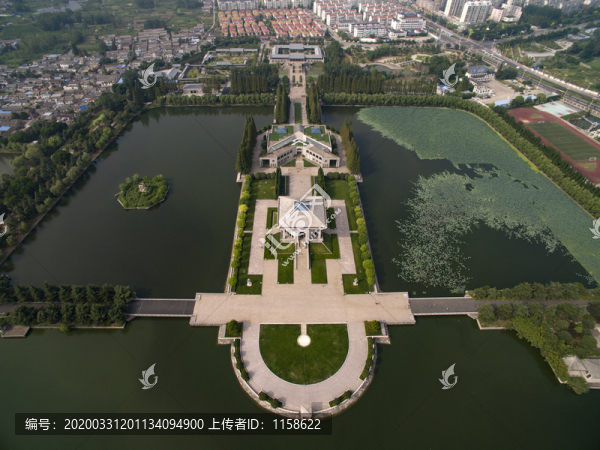 江蘇省淮安市紀(jì)念館航拍