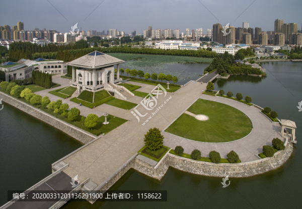 江蘇省淮安市紀(jì)念館航拍
