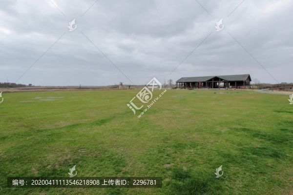 上海崇明島東灘濕地公園草原景觀