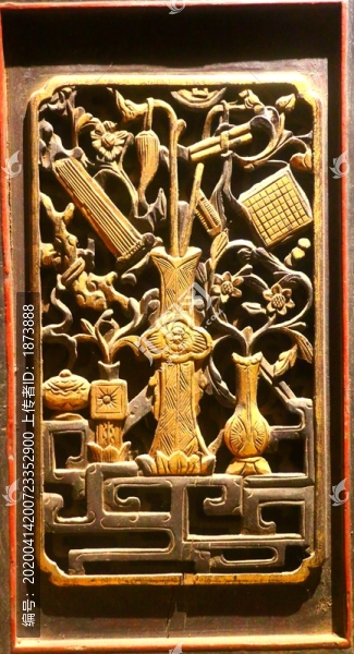 清代描金鏤空雕刻