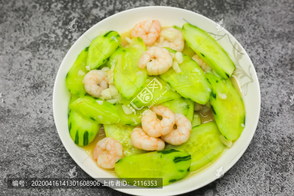 黃瓜炒蝦仁