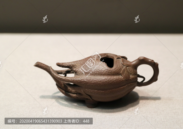 清代紫砂佛手形壺