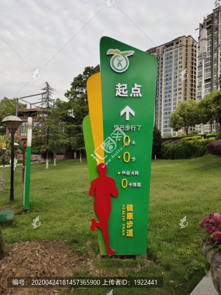 健康步道起點戶外立牌