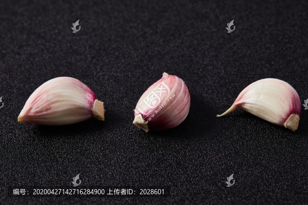 紅皮蒜瓣特寫