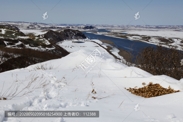 小興安嶺冰川凍土冰天雪地初春