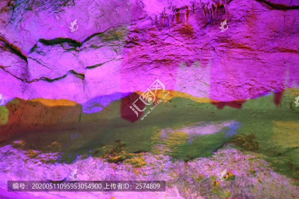 普者黑仙人洞鐘乳石背景