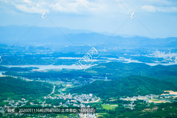 嶺南第一山惠州羅浮山風(fēng)景區(qū)鳥瞰