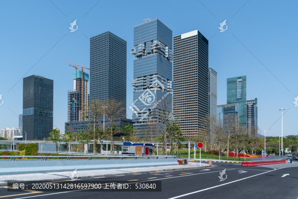 城市道路和建筑景觀
