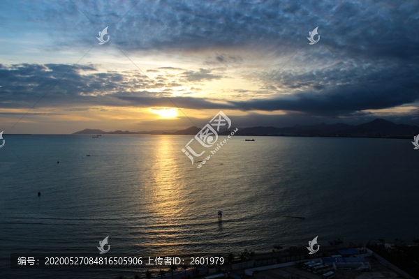 三亞大海落日余暉自然風(fēng)光