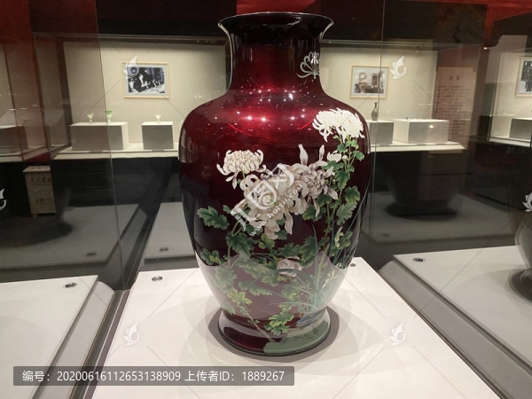 日本七寶燒菊花大瓶