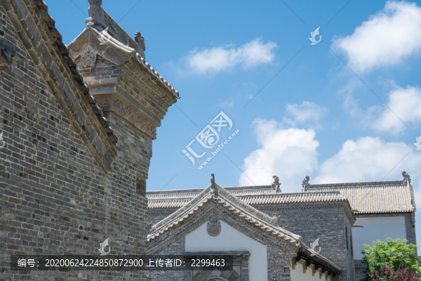 青島唐島灣中國院子古建筑屋檐