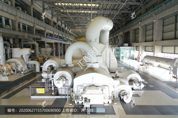 電廠發(fā)電機(jī)組廠房?jī)?nèi)景
