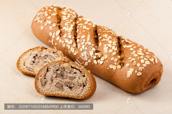 黑麥列巴面包切片