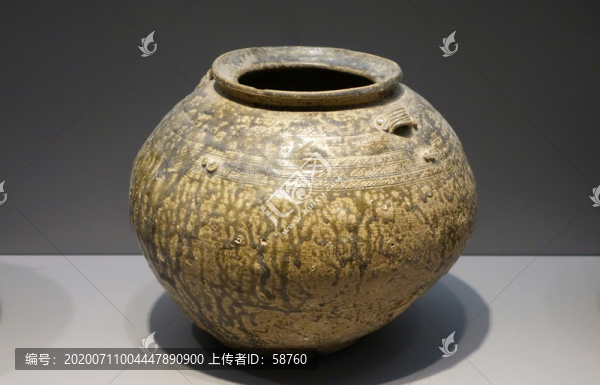 西周原始青瓷罐