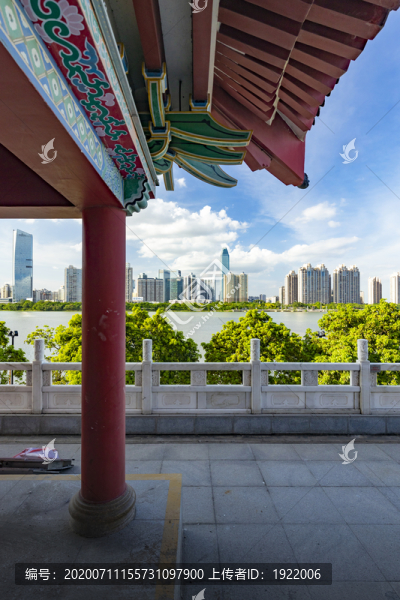 中國廣東省惠州市合江樓都市風(fēng)光
