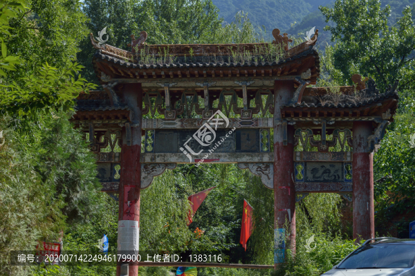 石門寺牌坊局部