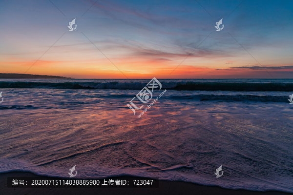 巴厘島金巴蘭沙灘晚霞