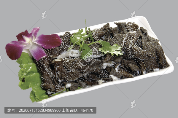 綠色鮮毛肚