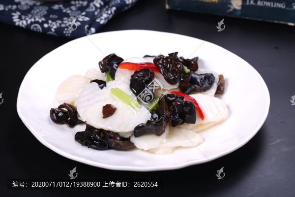 木耳炒山藥