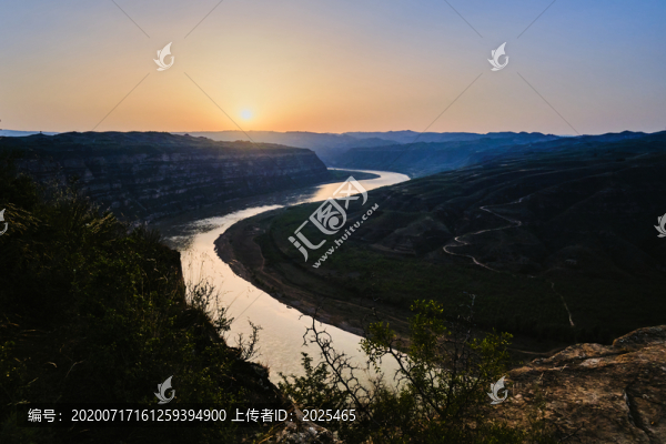 黃河乾坤灣日落