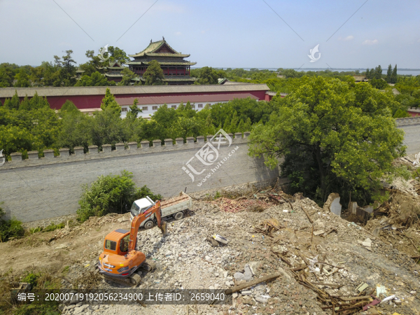舊城改造拆遷工地
